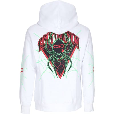 Herenhoodie Triangle Web Hoodie Wit