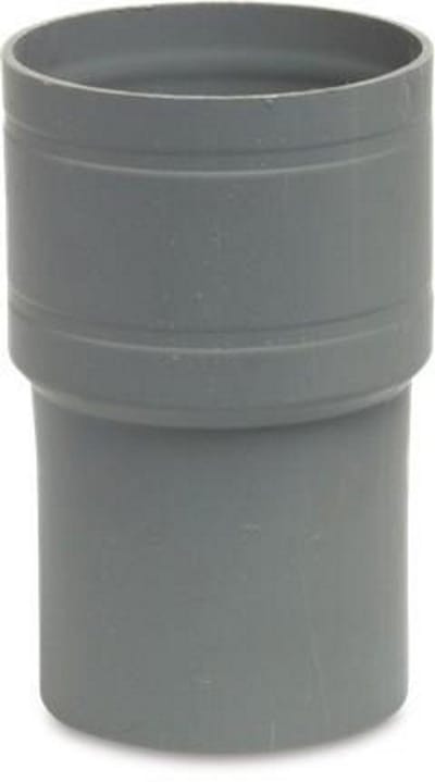 Reparatiesok PVC-U 40 mm x 33 mm – lijmmof x verjonging grijs KOMO
