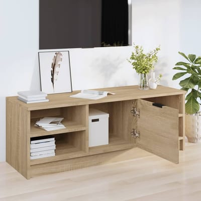 vidaXL - Tv-meubel - 102x35,5x36,5 - cm - bewerkt - hout - sonoma - eikenkleurig