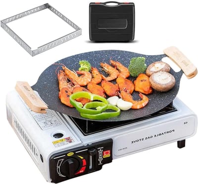 Kampeer Kookstel - Outdoor Kachel - Buiten Koken - Verbeterde Flexibiliteit - 35x28x8 cm - Metaal