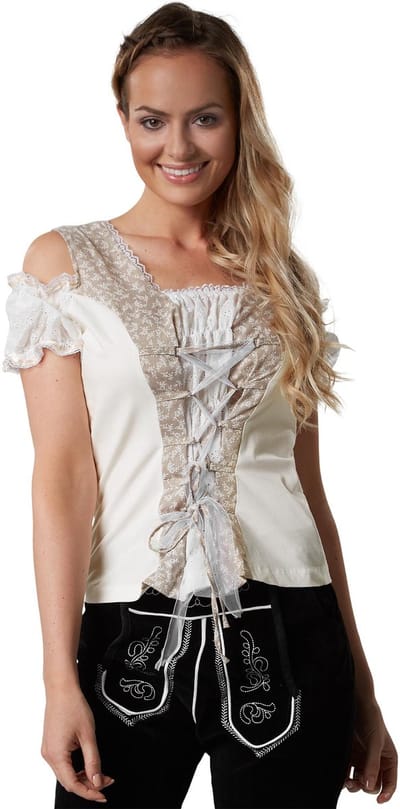 dressforfun - Kostuumblouse Traudl - S - Verkleedkleding carnaval - Halloween - Verkleden - Feestkleding - Carnavalskleding - Feest - Partykleding
