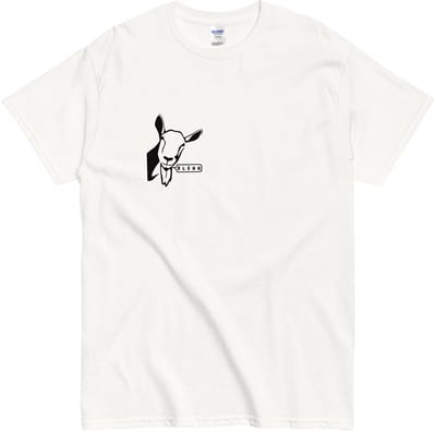 Grappig T Shirt met Geit Illustratie Blehh - Dames en Heren Tshirt - Wit - S