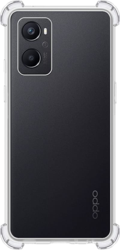 Hoes - Geschikt voor OPPO A76 - Sterk & Shockproof - Siliconen Case - Back Cover - Telefoon Hoesje Shock Proof - Transparant