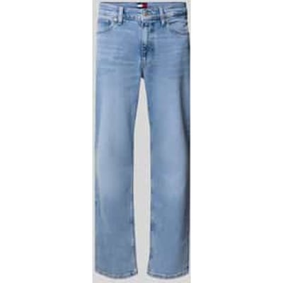Straight fit jeans van katoenmix