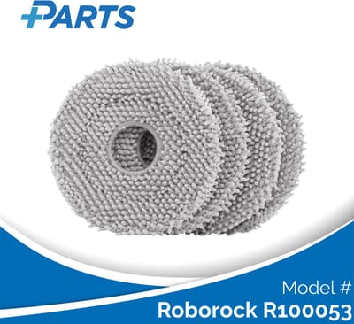Roborock R100053 Dweilpads (4 Stuks, Plus.Parts® alternatief voor 8.02.0246)