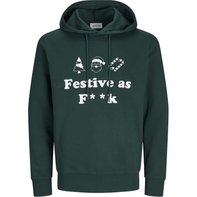 Jack & Jones Heren Kersttrui JJXMAS Groen - Maat L