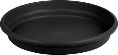 Hega Hogar Opvangbord - zwart - kunststof - D14 cm - onderschaal/opvangbord