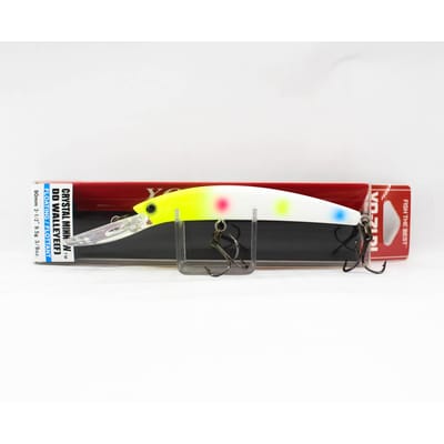 Yo Zuri Crystal Minnow DD Snoekbaars 90 mm Drijvend Aas R1205-WB (6800) black