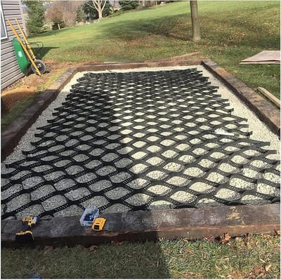 Grindrooster - Grindstabilisator Bodemrooster - Opritten Stabiliseren - Hoge Belastbaarheid - 1 x 10 m - Zwart