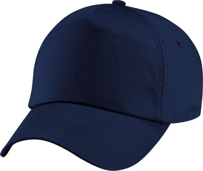 Beechfield Unisex Plain Original 5 Panel Baseball Cap (Pakket van 2) (Franse marine)