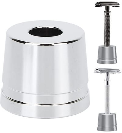 Stijlvolle Safety Razor Stand - Universele Metalen Houder voor Scheermes en Accessoires