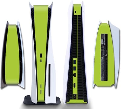 Gadgetpoint - Console Sticker Strip voor PS5, PlayStation 5 - Performance Gaming Skin - Bescherming Accessoires - Groen