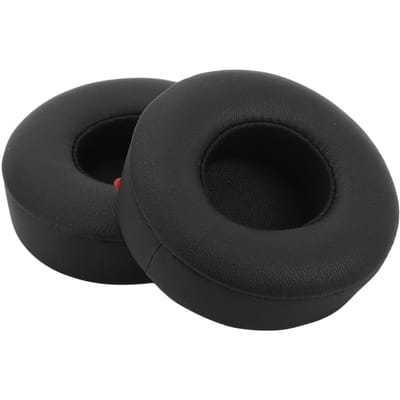 Vervangende oorkussens voor draadloze Bluetooth on-ear hoofdtelefoons eiwitleder traagschuim spons black