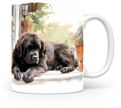 Mok Newfoundland Beker voor koffie of tas voor thee, cadeau voor dierenliefhebbers, moeder, vader, collega, vriend, vriendin, kantoor, opa, oma, hond, kerst, sinterklaas, verjaardag