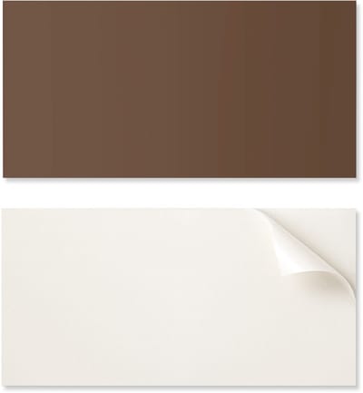 Zelfklevend vinylpaneel - Kantoorwanddecoratie 100x50 cm Bruine kleur