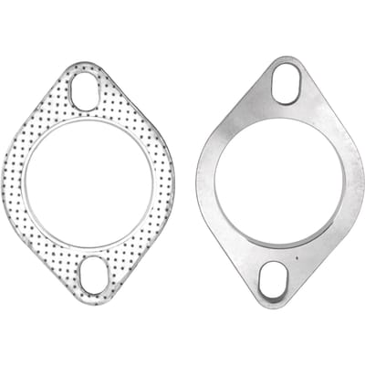 2 STUKS 2 Bout 2.5in Uitlaatflens Verbindingskit RVS Universeel voor Uitlaat Downpipe white