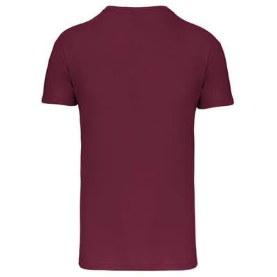 Kariban Heren-t-shirt BIO150IC V-hals K3028IC - Wine - L