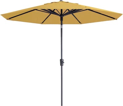 Madison Paros 2 luxe stokparasol - 300 cm. - geel
