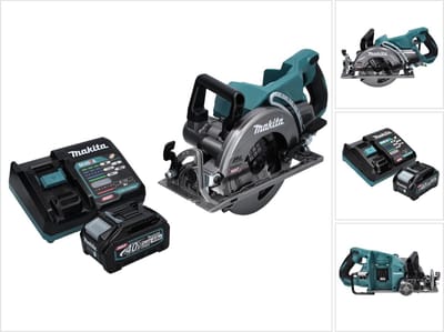 Makita RS 001 GM1 accu-handcirkelzaag 40 V max. 185 mm borstelloos + 1x accu 4,0 Ah + oplader