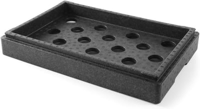 Koel Opzetstuk - Koeldeksel - Voedsel Koel Houden - Past op Thermobox - 600x400mm - Zwart