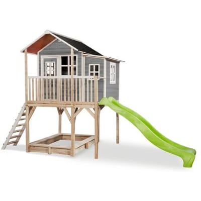 EXIT Loft 750 Houten Speelhuis - Speelhuisje voor Buiten - FSC Hout - Kinderen - Grijs