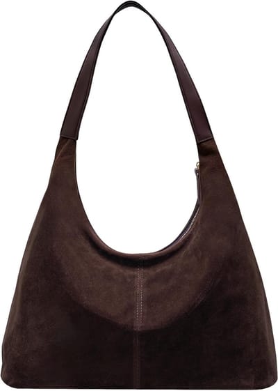 Stijlvolle bruine hobo schoudertas van PU-leer met ruime opbergruimte en trendy design