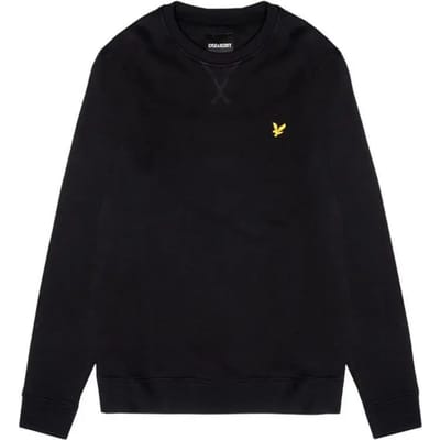 Sweater Lyle &amp; Scott ML1131V BRUSHED NECK CREW-Z865 JET BLACK BRUSHED