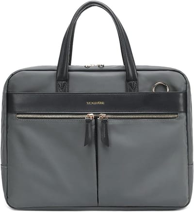 Laptoptas Schoudertas - Aktetas Werk tas - Zakelijk Gebruik - Veel Vakken - 40 x 10 x 30 cm - Zwart