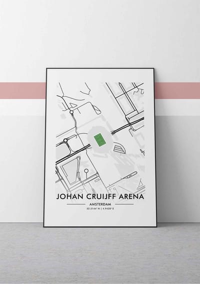 Ajax Amsterdam voetbalposter A2