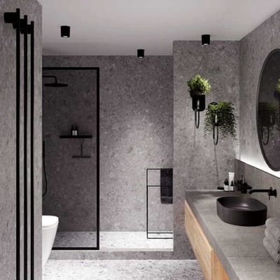 HOFTRONIC Paxton LED Opbouwspot - 4 Watt 345 Lumen - 6500K daglicht wit - GU10 - Badkamer Opbouwspot - Dimbaar - IP64 Waterdicht - Rond - Voor binnen