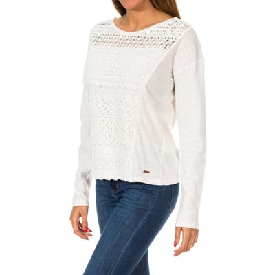 Damestrui met lange mouwen G60002ON Colorado Fringe Lace Tee