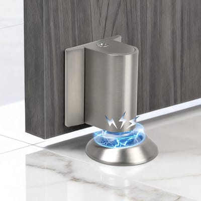 Magnetische Deurstoppers voor Vloer, Zelfklevend en Zonder Boren - Sterke Deurbuffer voor Zware Deuren, Ideaal voor Thuisgebruik en Kantoor