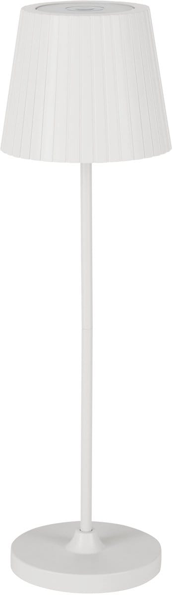 EGLO Cabozo Tafellamp Buiten - Oplaadbaar - LED - 37 cm - Wit - Instelbaar wit licht - Draadloos - Dimbaar