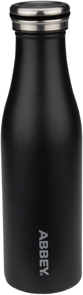 Abbey Drinkfles Dubbelwandig - Victoria - 0.45 L - Zwart/Zilver - 0,45 L