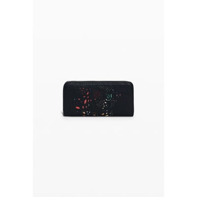 Desigual portemonnee Mone Notus Print Fiona Long Wallet Black zwart