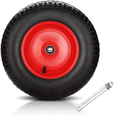 Steekwagen Wiel Luchtband en Massief Rubber Opties 4.80/4.00-8 Reservewiel 180 kg