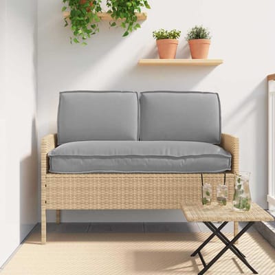 vidaXL - Kussen - Set - Oxford - Stof - Grijs - 120 - x - 50 - x - 52 - cm