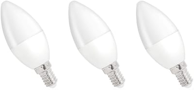 Spectrum LED Kaarslamp E14 8W - 230V - 710 Lumen - 3000K Warm wit - Gezellig licht - Energiezuinig - 3 stuks