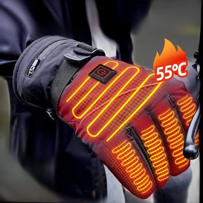 Verwarmde Handschoenen Winter – Elektrische, Oplaadbare Waterdichte Thermohandschoenen voor Fiets, Motor, Ski & Wandelen – Handwarmers Heren Dames tegen Koude Handen