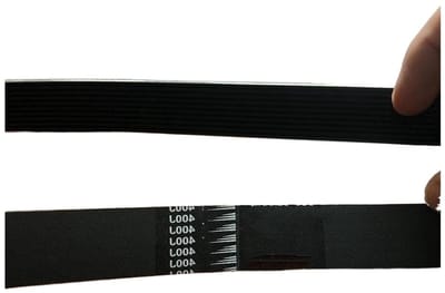 Aandrijfriem Ribben - V-riem - Apparaten Aandrijven - Olie Hittebestendig - 400J - Zwart