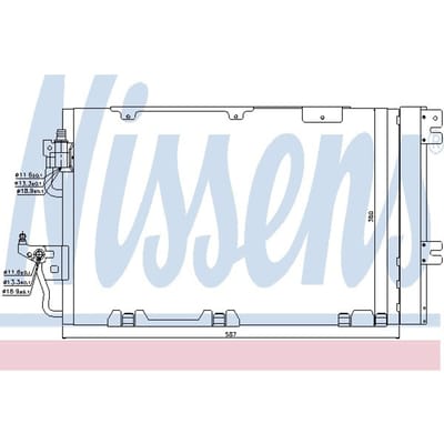 Condensator, airconditioning NISSENS 94809