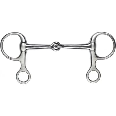 Baucher bit voor paard roestvrij staal satijn Feeling