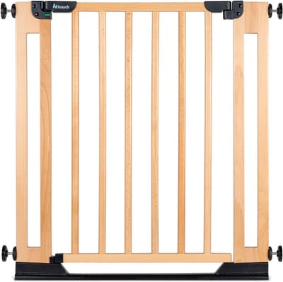 hauck Clear Step Easyclose Eco - Stevig deur en traphekje van beukenhout - Beech