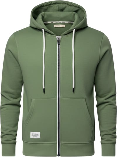 OMBRE Sweater - Regular Fit - Katoen - Lange Mouw Groen S