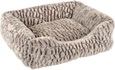 Flamingo Snoozzy - Mand Honden - Mand Snoozzy Rechthoekig Grijs/ Zwart 50x40x15cm - 1st - 120209 - 1st