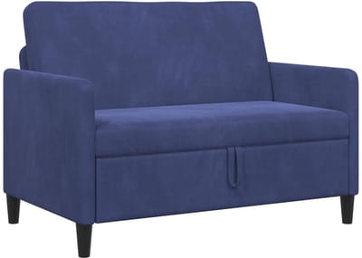 vidaXL - Sofa - met - Opbergruimte - Politieblauw - 122 - x - 78 - x - 87 - cm - Polyester