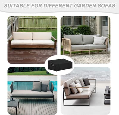 Famanu - Tuinbank hoes 205x99x89/61 cm - waterdicht en winddicht - 420D oxford