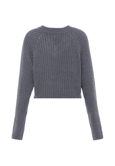 Mymo Jumper Dames donkergrijs gem