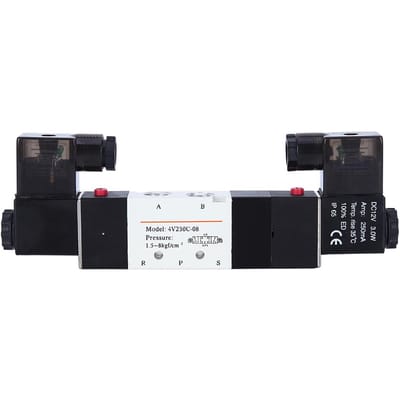 DC 12V BSP 14 Normaal Gesloten 3 Posities 5 Weg Pneumatisch Magneetventiel 0.150.8MPa 4V23008C