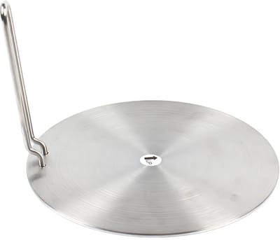 Inductiekookplaat Warmteverdeelplaat met Handvat - Voor IJzeren & Keramisch Kookgerei - 3-Laags Warmteverspreider - Keukenaccessoire voor Alle Kookplaten